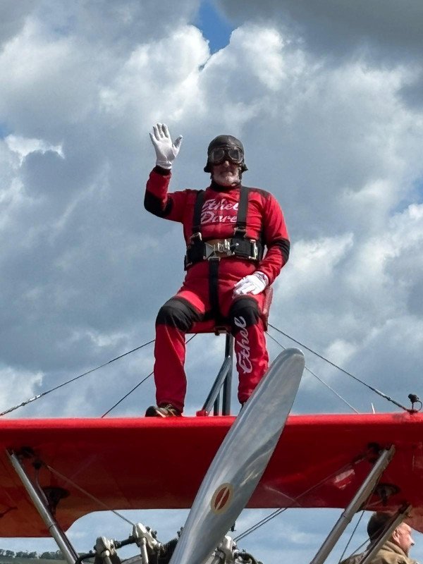 Keith takes to the skies for Wight Forces